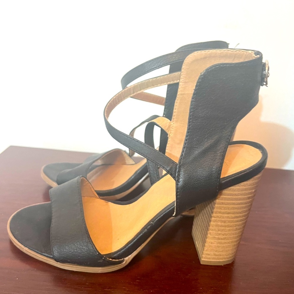 Charlotte Russe block heels sandals
